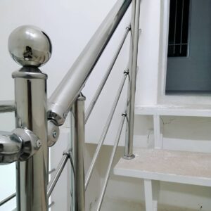 نرده استیل راه پله مدرن
