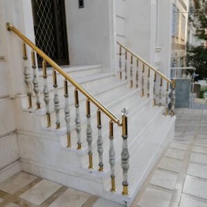 نرده استیل طلایی لوکس