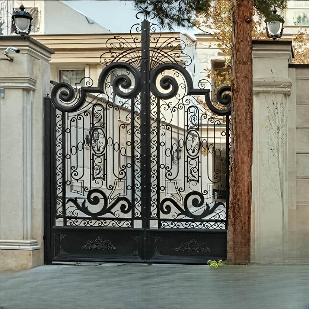 سفارش درب پارکینگ سنگین شاسی دوبل سفارشی