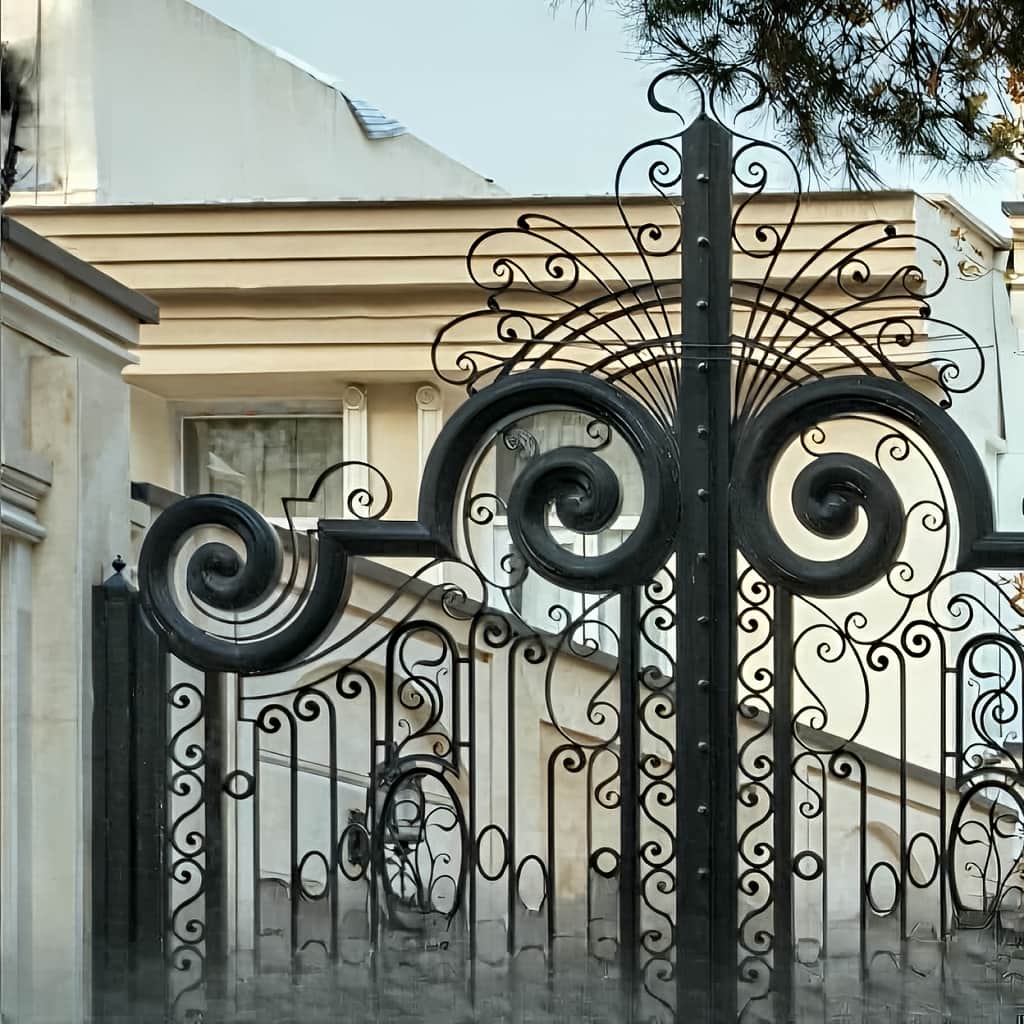 درب پارکینگ سنگین شاسی دوبل دو لنگه