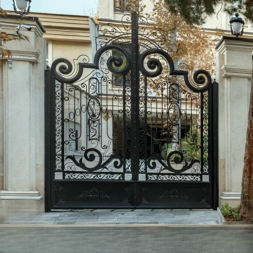 11 مدل درب پارکینگ سنگین شاسی دوبل