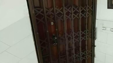 10 مدل درب آکاردئونی مدرن مشکی ورودی اداری