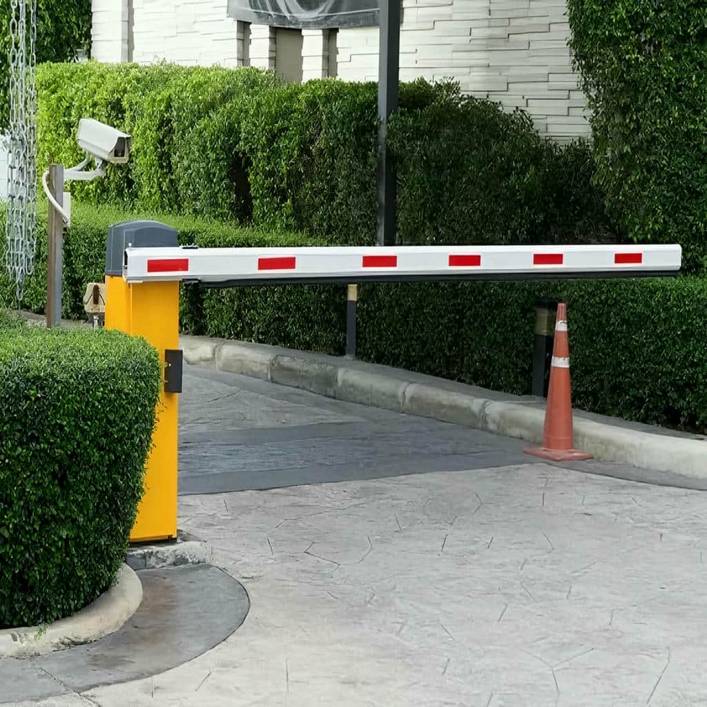 سفارش راهبند پارکینگ بازویی چراغ‌دار با بدنه مقاوم