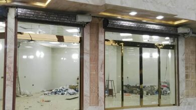 13 نمونه درب اتوماتیک شیشه ای ورودی ساختمان اداری