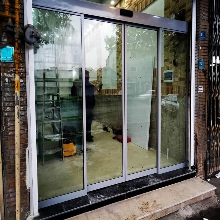 7 مدل درب اتوماتیک شیشه ای بانک کنترل ورود