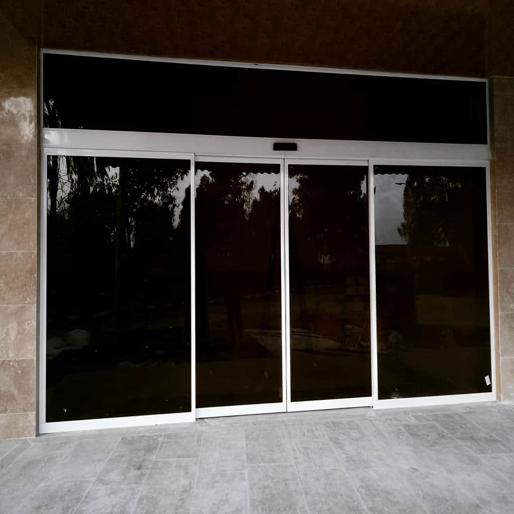 قیمت درب اتوماتیک شیشه ای گردان لابی