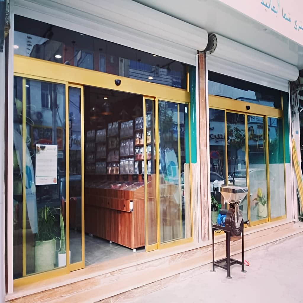 خرید درب اتوماتیک شیشه ای اداری کارتخوان