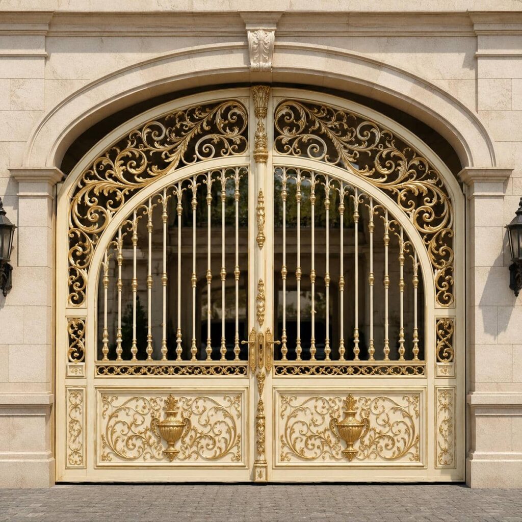 خرید درب پارکینگ طرح چوب ترموود