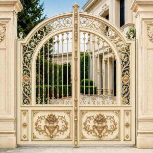10 مدل درب حیاط کشویی ریل زمینی