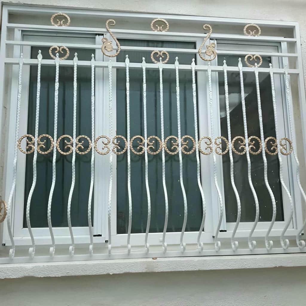 فروش حفاظ پنجره ثابت با رنگ کوره‌ای