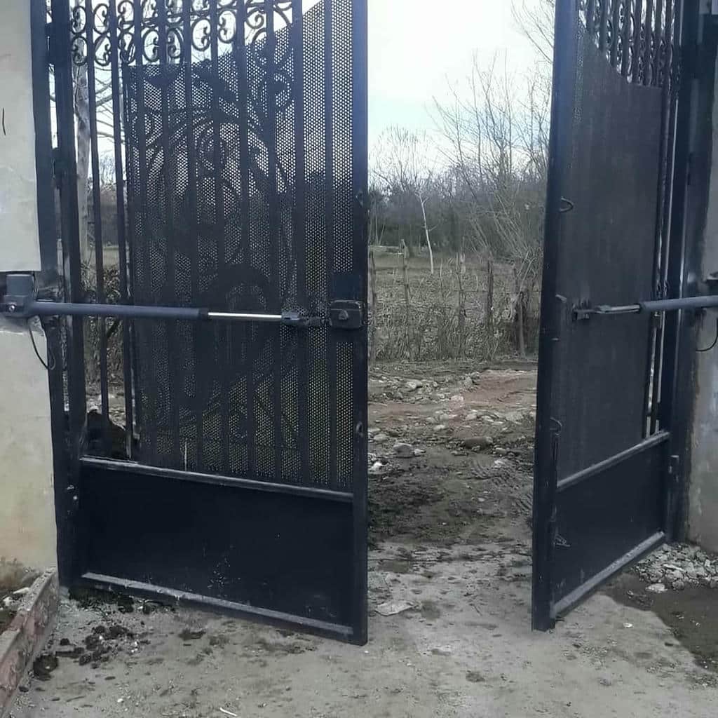 نصب جک درب تک لنگه نفررو روی ستون