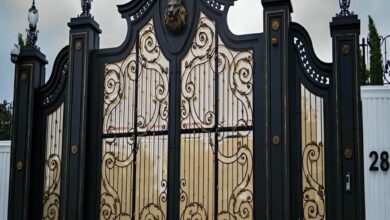 6 مدل درب پارکینگ شاسی فلزی تقویت شده