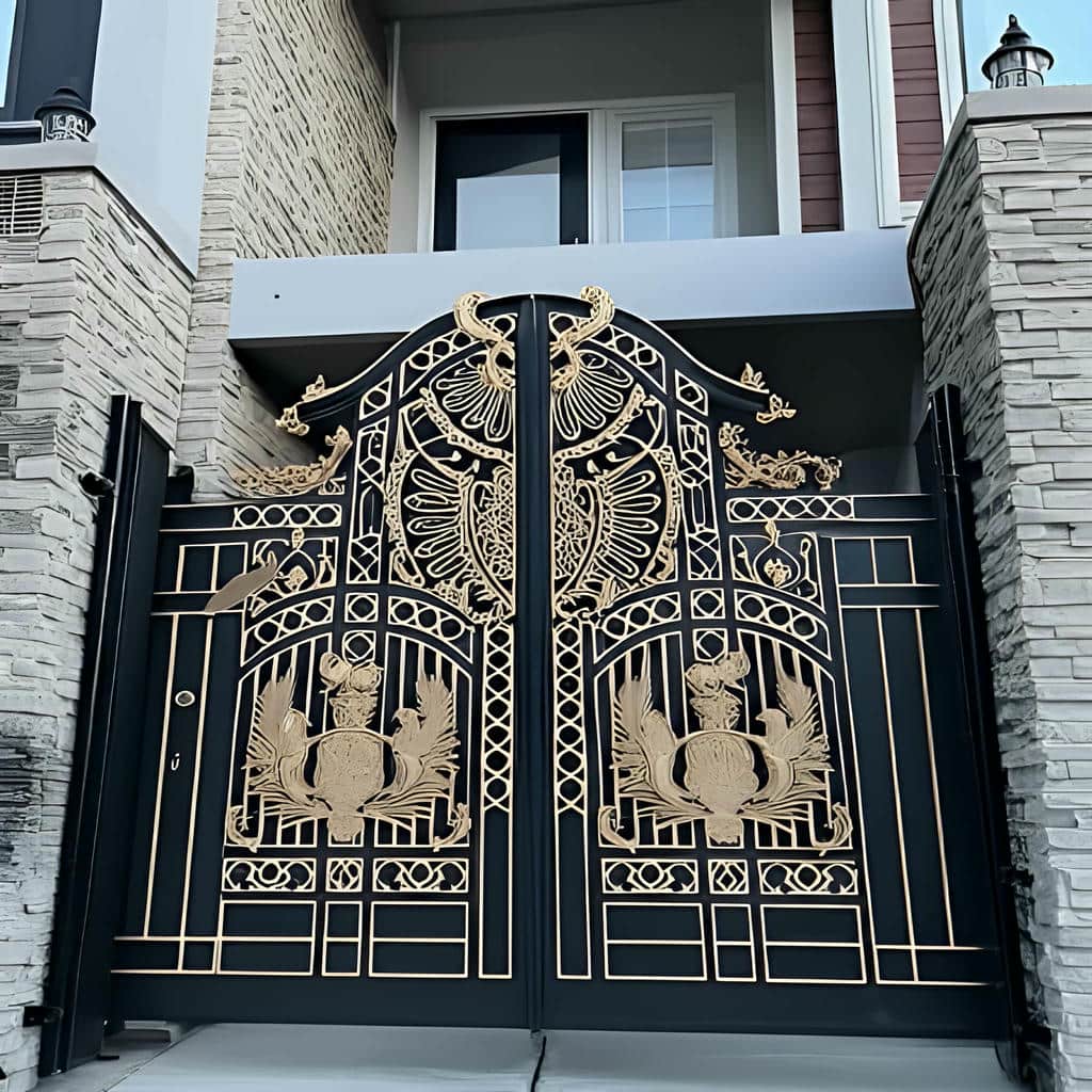 خرید درب فلزی طرح چوب ورودی با انتخاب مرحله‌ای