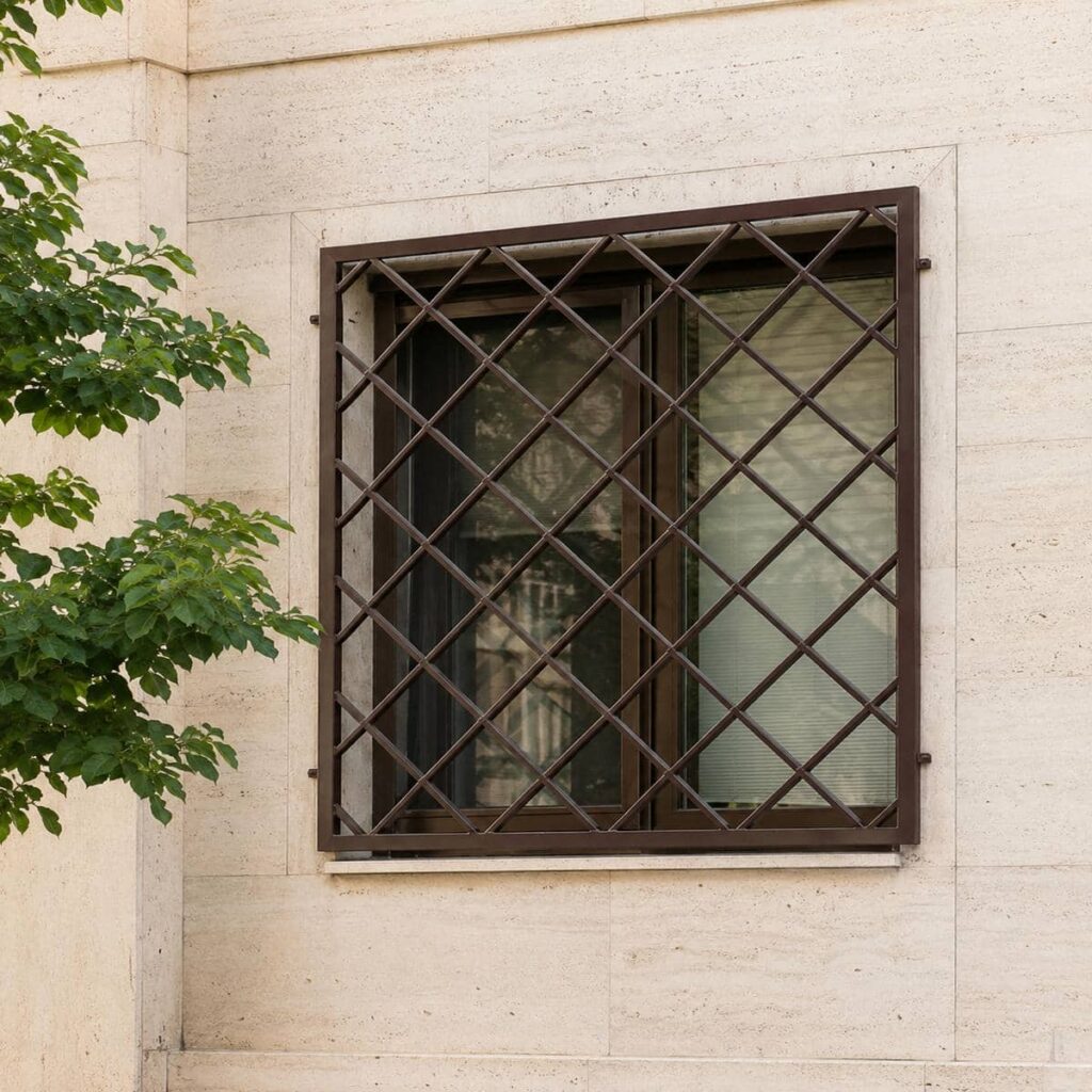 نصب حفاظ پنجره آهنی پروفیلی داخل دهانه