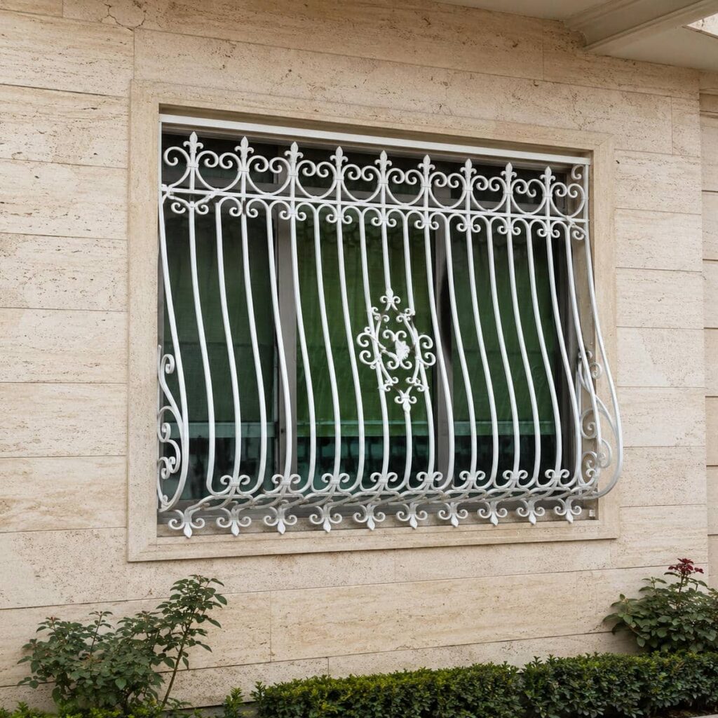 خرید حفاظ پنجره آهنی پروفیلی با طرح هندسی