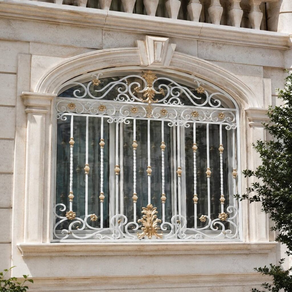 قیمت حفاظ پنجره سفید طلایی بر اساس سفارش
