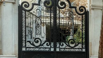 11 مدل درب پارکینگ سنگین شاسی دوبل