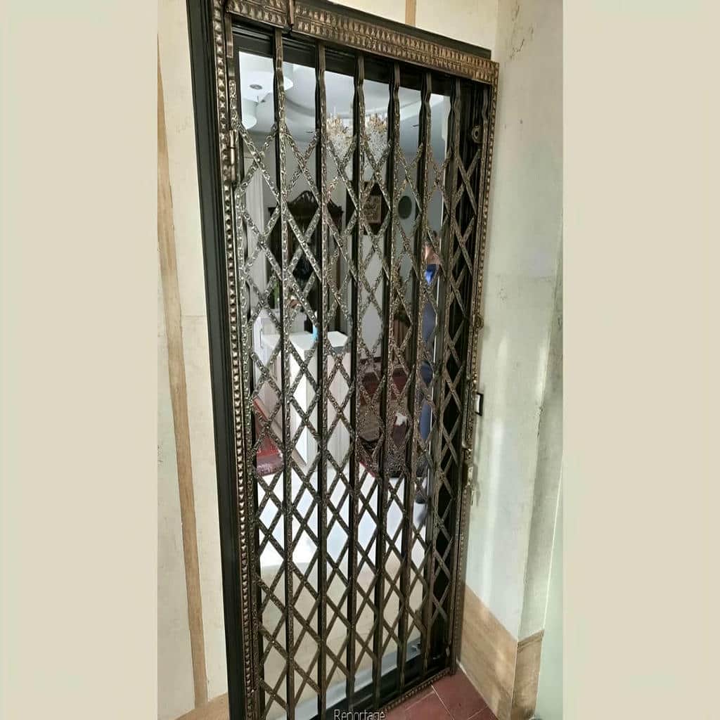 حفاظ آکاردئونی مشکی ورودی