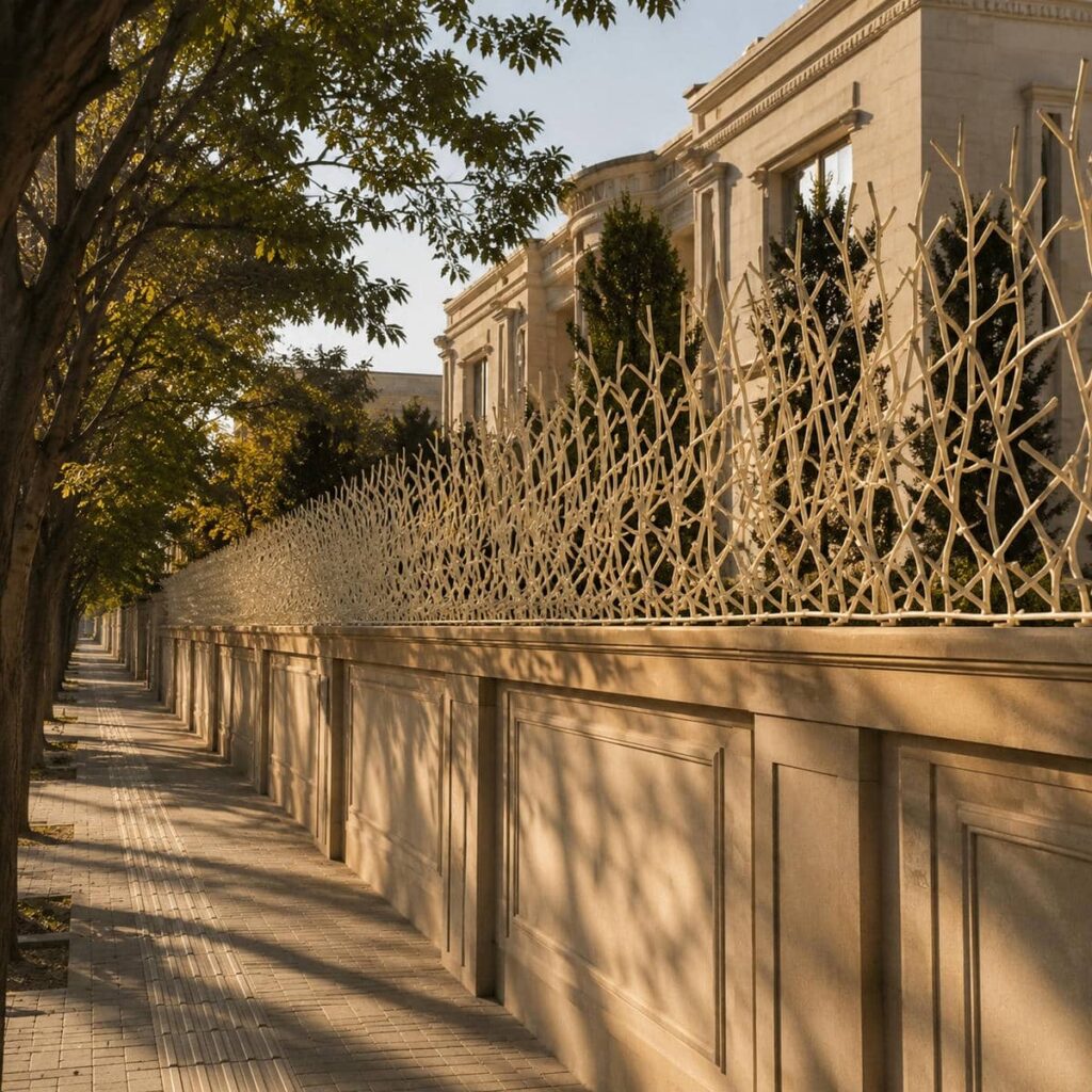 حفاظ دیوار استان کرمان با مدل شاخ گوزنی