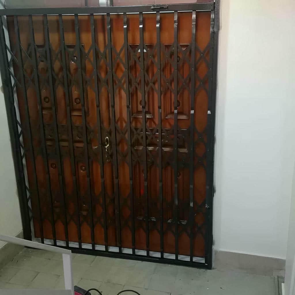 درب آکاردئونی فلزی ورودی آپارتمان استان کهگیلویه و بویراحمد
