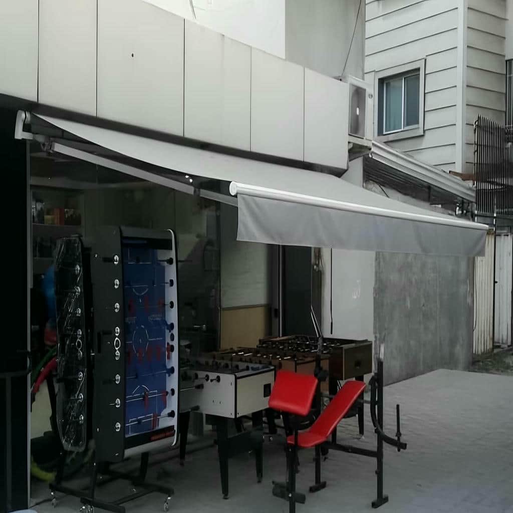 سایبان اتوماتیک استان کرمانشاه پوشش مقاوم