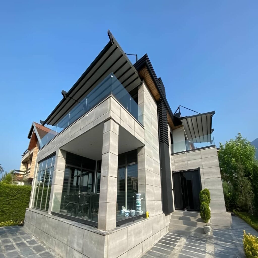 سایبان اتوماتیک خرم آباد با پوشش پارچه ای