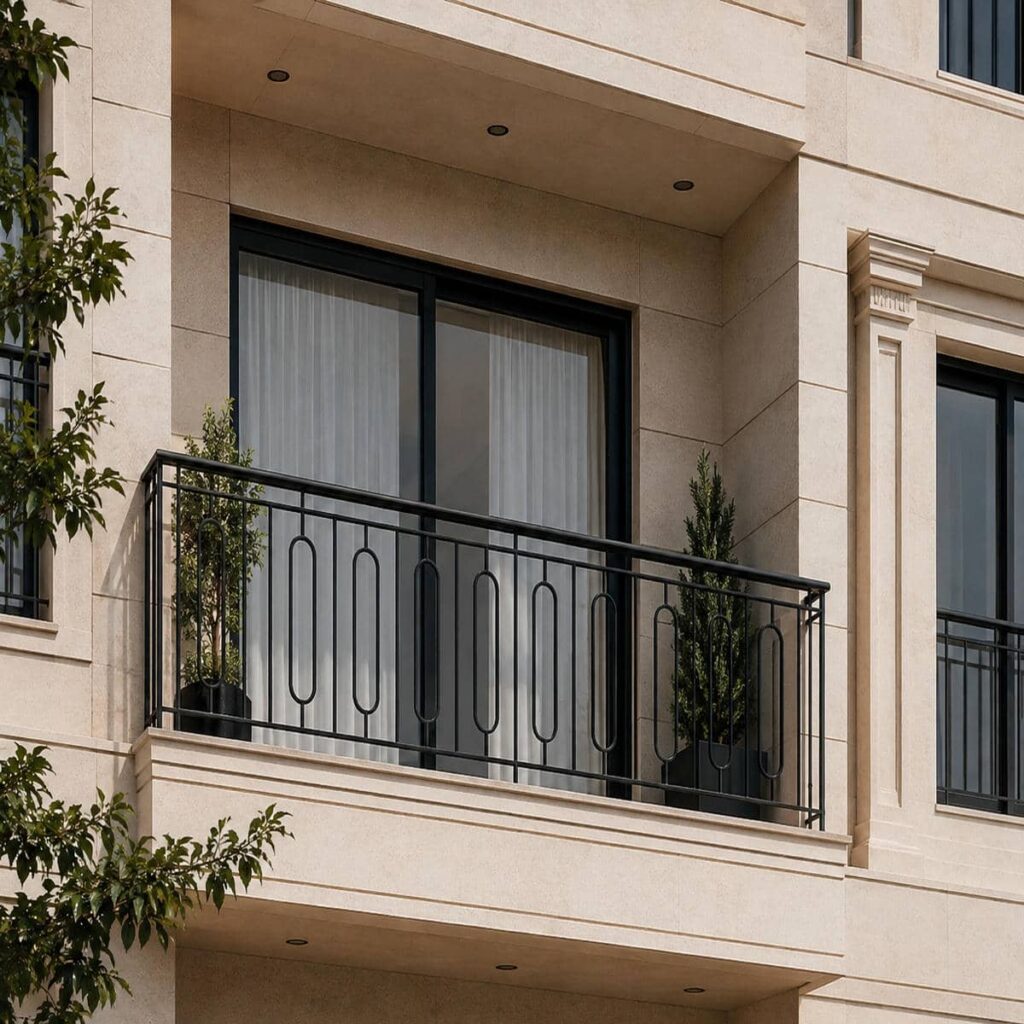 نرده بالکن مدرن یزد تراس مسکونی