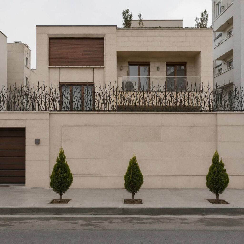نرده حفاظ دیوار فلزی تهران