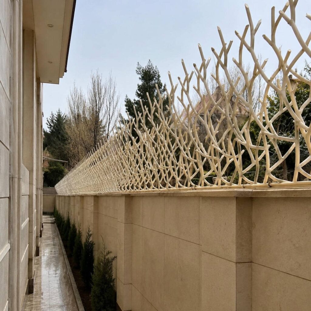 نرده حفاظ دیوار ویلایی استان کرمانشاه