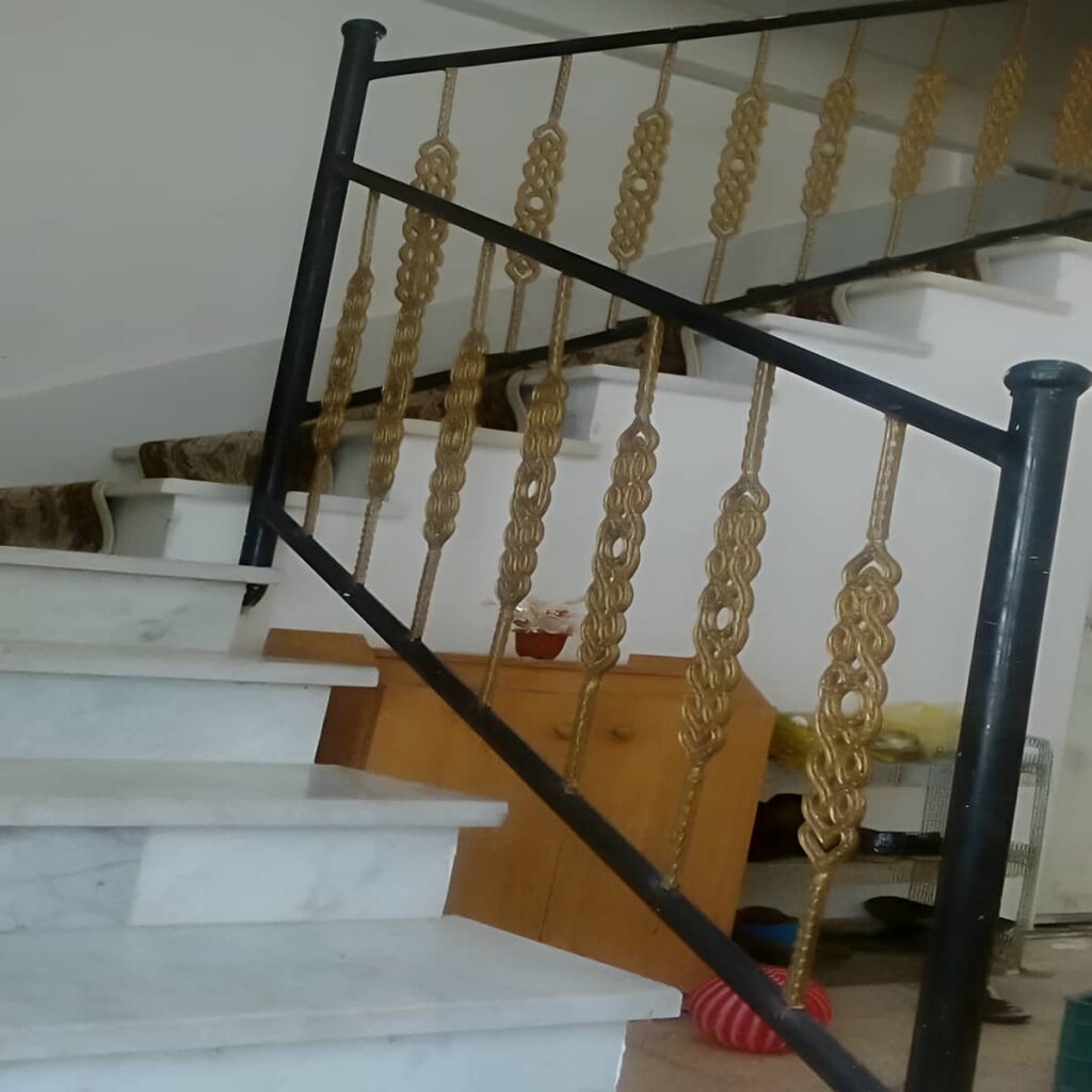 نرده راه پله شیراز با پوشش مقاوم سطحی