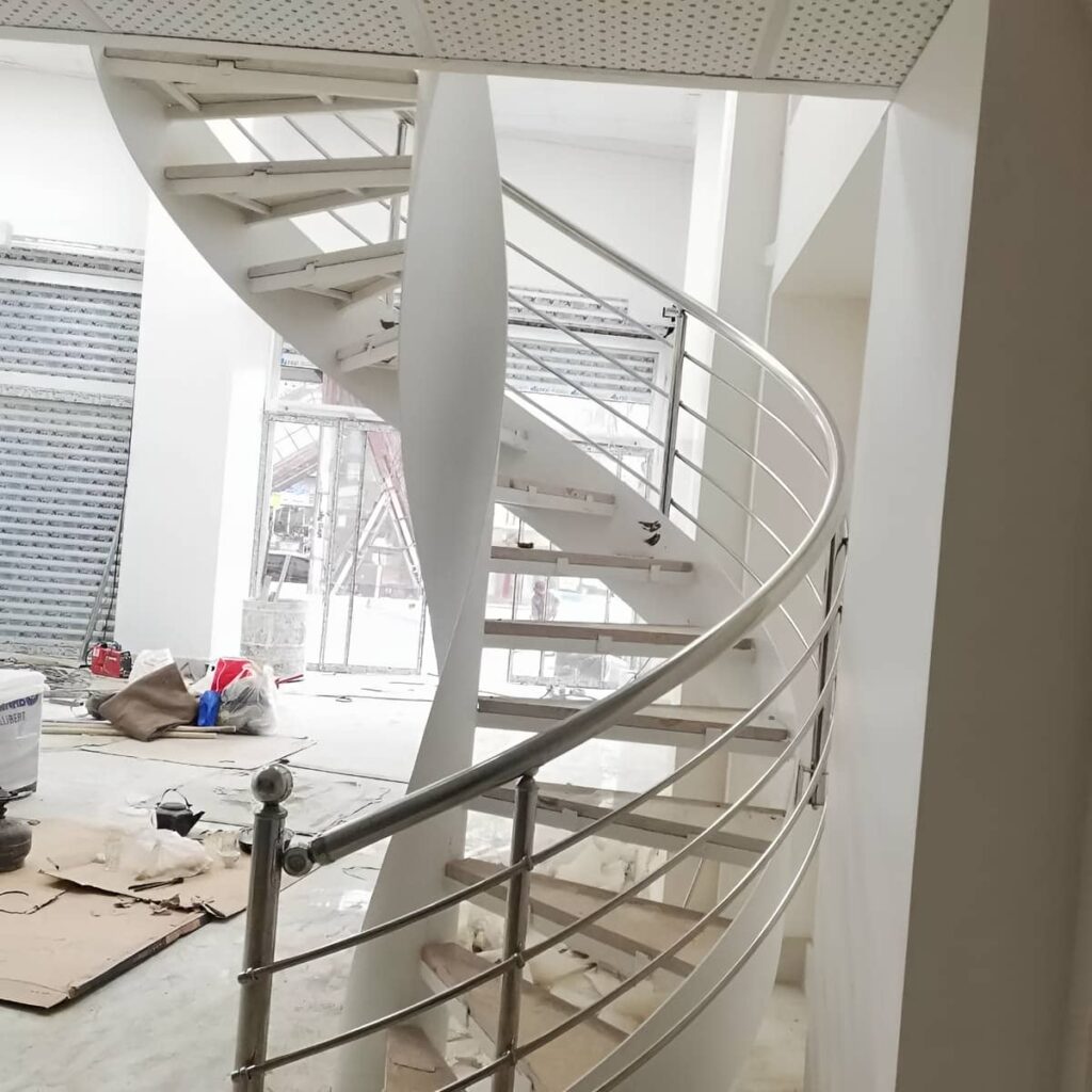 هندریل استیل راه پله ساختمان البرز هندریل استیل راه پله ساختمان البرز