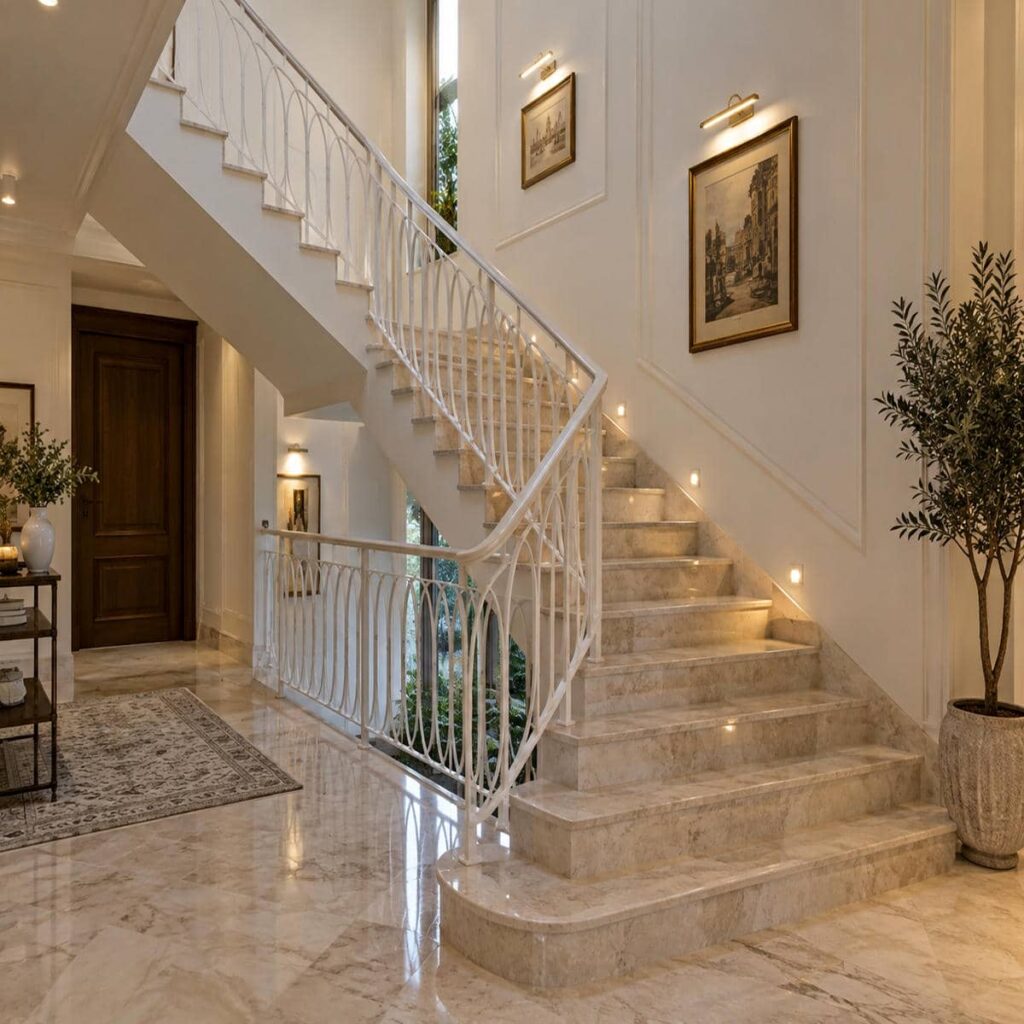 هندریل راه پله ساری رنگ مشکی