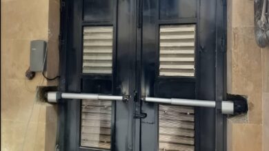 جک درب پارکینگ شهرکرد با مدل بازویی