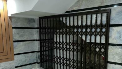 حفاظ درب آکاردئونی استان آذربایجان شرقی مدل ریلی