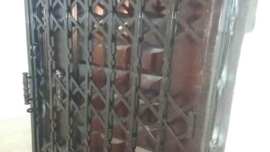 حفاظ درب آکاردئونی استان مازندران ورودی آپارتمان فلزی