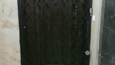 حفاظ درب آکاردئونی تهران مدل فلزی ورودی آپارتمان