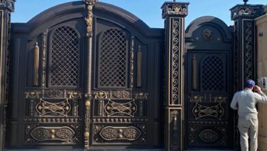 درب حیاط فلزی ویلایی استان خراسان شمالی