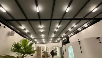 سایبان برقی استان کردستان با پوشش پارچه ای مقاوم