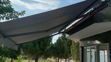 سایبان برقی کرج با پوشش پارچه ای مقاوم