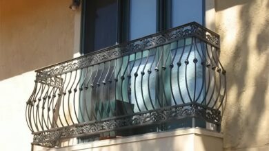 نرده بالکن استان اصفهان مدل فلزی مدرن
