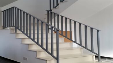 نرده راه پله تبریز مدل فلزی داخلی